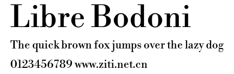 Libre Bodoni.ttf字體轉換器圖片