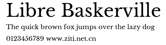 Libre Baskerville.ttf字體轉換器圖片