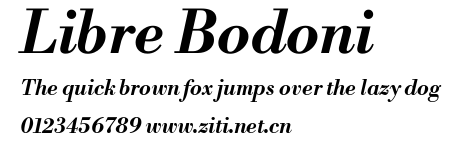 Libre Bodoni.ttf字體轉換器圖片