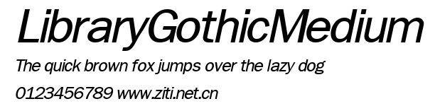 LibraryGothicMedium.ttf字體轉換器圖片