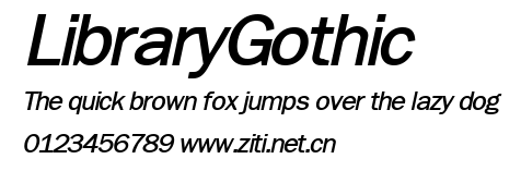 LibraryGothic.ttf字體轉換器圖片