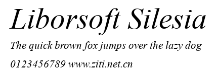 Liborsoft Silesia.ttf字體轉換器圖片