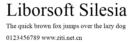 Liborsoft Silesia.ttf字體轉換器圖片