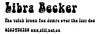 Libra Becker.ttf字體轉換器圖片