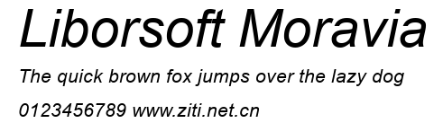 Liborsoft Moravia.ttf字體轉換器圖片