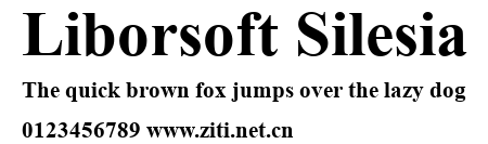 Liborsoft Silesia.ttf字體轉換器圖片