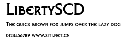 LibertySCD.ttf字體轉換器圖片