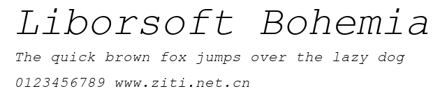 Liborsoft Bohemia.ttf字體轉換器圖片