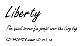 Liberty.ttf字體轉換器圖片