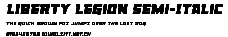 Liberty Legion Semi-Italic.ttf字體轉換器圖片