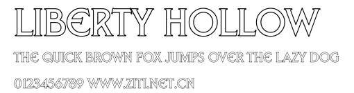 Liberty Hollow.ttf字體轉換器圖片