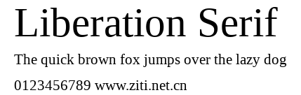 Liberation Serif.ttf字體轉換器圖片