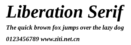 Liberation Serif.ttf字體轉換器圖片