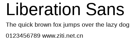 Liberation Sans.ttf字體轉換器圖片