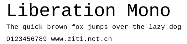Liberation Mono.ttf字體轉換器圖片