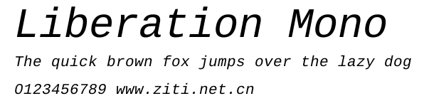 Liberation Mono.ttf字體轉換器圖片