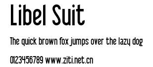 Libel Suit.ttf字體轉換器圖片