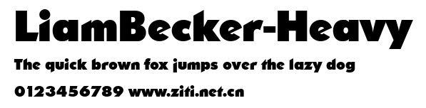 LiamBecker-Heavy.ttf字體轉換器圖片