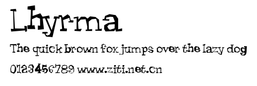 Lhyrma.ttf字體轉換器圖片