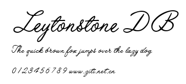 Leytonstone DB.ttf字體轉換器圖片