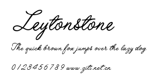 Leytonstone.ttf字體轉換器圖片