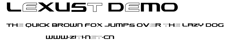 Lexust Demo.ttf字體轉換器圖片