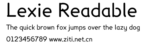 Lexie Readable.ttf字體轉換器圖片