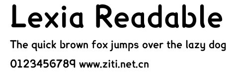 Lexia Readable.ttf字體轉換器圖片
