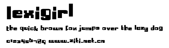 LexiGirl.ttf字體轉換器圖片