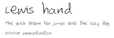Lewis hand.ttf字體轉換器圖片
