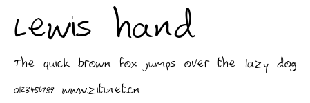 Lewis hand.ttf字體轉換器圖片