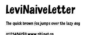 LeviNaiveLetter.ttf字體轉換器圖片