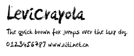 LeviCrayola.ttf字體轉換器圖片