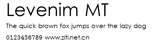 Levenim MT.ttf字體轉換器圖片