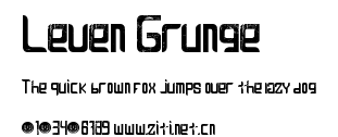 Leven Grunge.ttf字體轉換器圖片