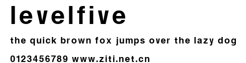 LevelFive.ttf字體轉換器圖片