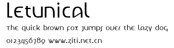 Letunical.ttf字體轉換器圖片