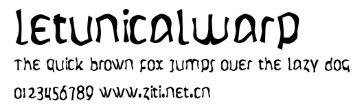 LetunicalWarp.ttf字體轉換器圖片