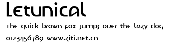 Letunical.ttf字體轉換器圖片