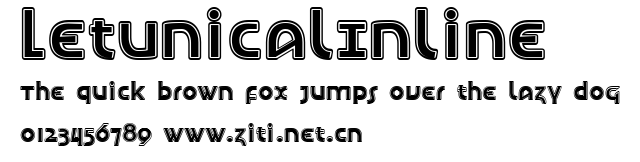 LetunicalInline.ttf字體轉換器圖片