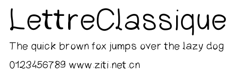 LettreClassique.ttf字體轉換器圖片