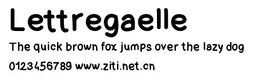 Lettregaelle.ttf字體轉換器圖片