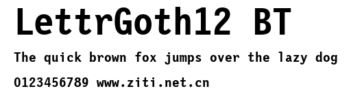 LettrGoth12 BT.ttf字體轉換器圖片