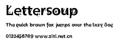 Lettersoup.ttf字體轉換器圖片