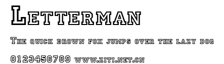 Letterman.ttf字體轉換器圖片