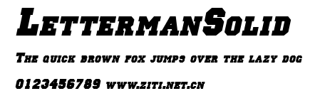 LettermanSolid.ttf字體轉換器圖片