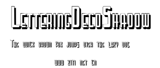 LetteringDecoShadow.ttf字體轉換器圖片