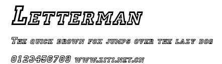 Letterman.ttf字體轉換器圖片