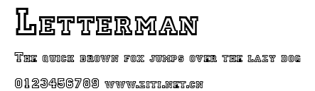 Letterman.ttf字體轉換器圖片