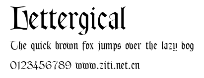 Lettergical.ttf字體轉換器圖片